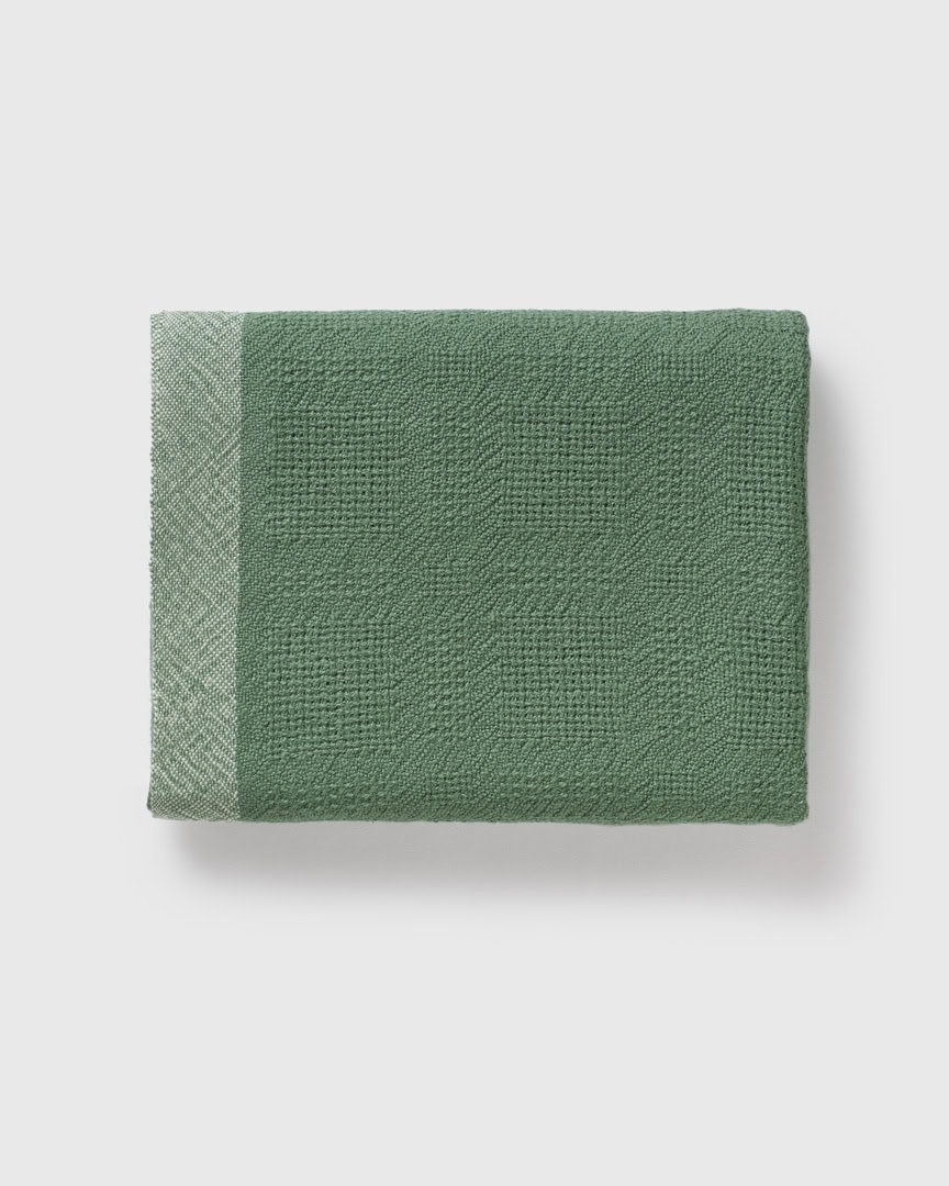 Mungo Wool Baby Blanket in the Jungle Colourway