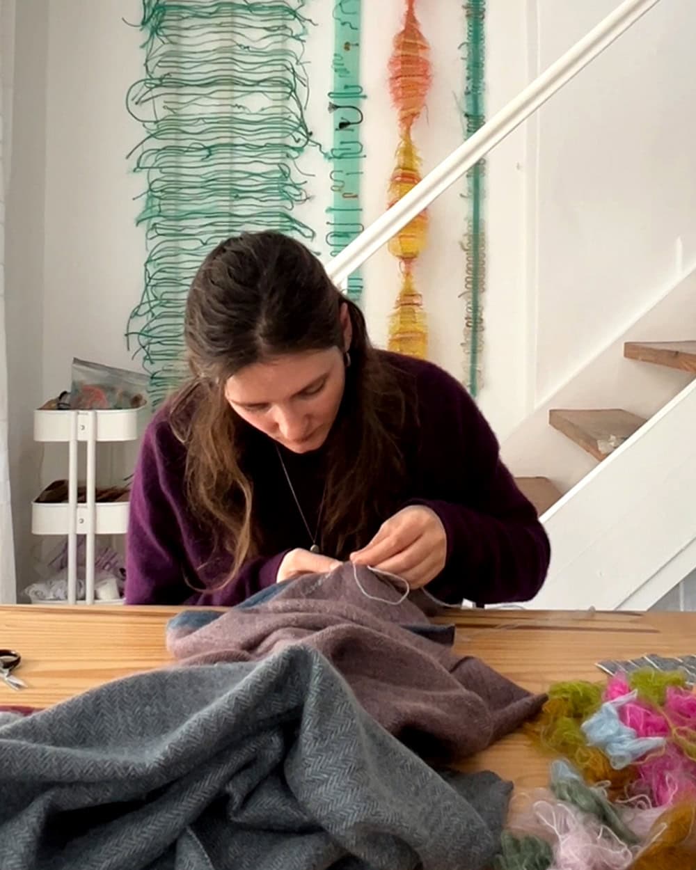 Lucie Mending Mungo Mos Wrap.